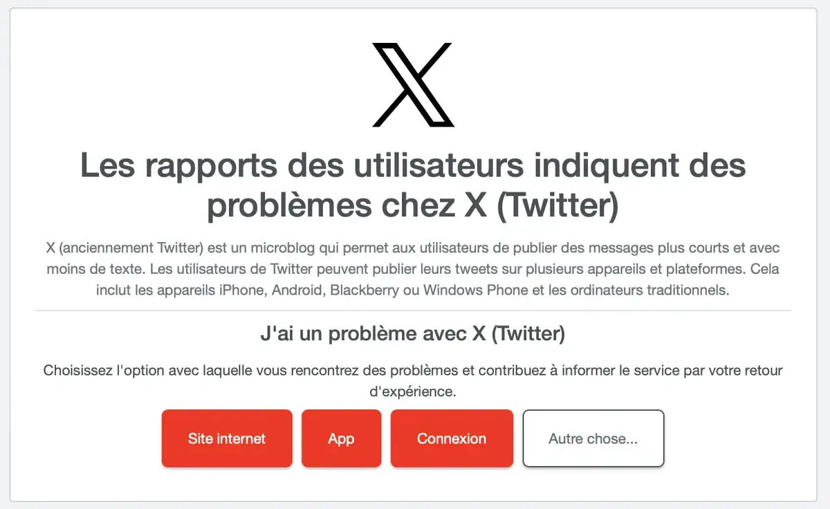 Panne mondiale pour X&nbsp;: impossible d&rsquo;actualiser le fil d&rsquo;actualit&eacute;s&nbsp;!