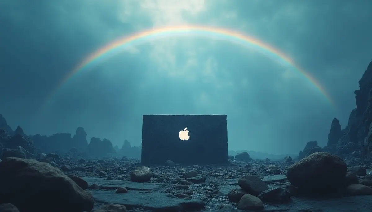アップルパークの虹が消えました...