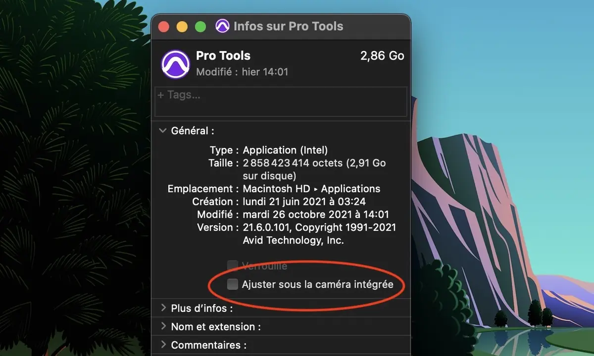 MacBook Pro : quelques soucis avec l'encoche et la barre des menus pour certaines Apps