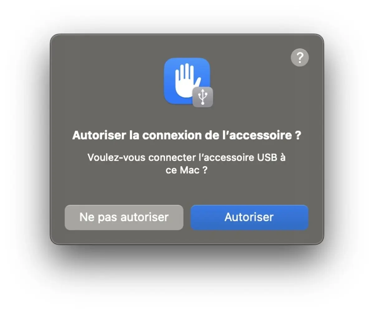 macOS Ventura comment autoriser les accessoires/SSD à se connecter à son Mac par défaut