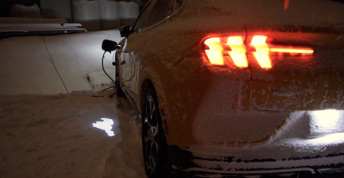 Essai Ford Mustang Mach-E sur la neige !