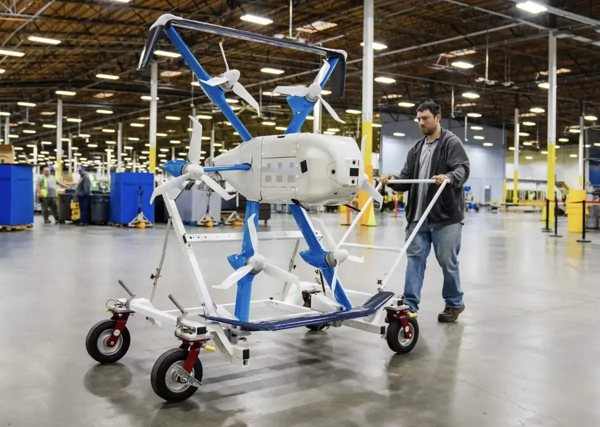 Amazon Prime Air : se faire livrer chez soi en quelques minutes par un drone.