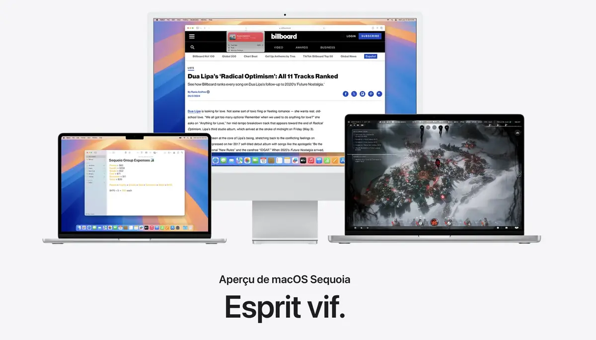 macOS Sequoia bêta 3