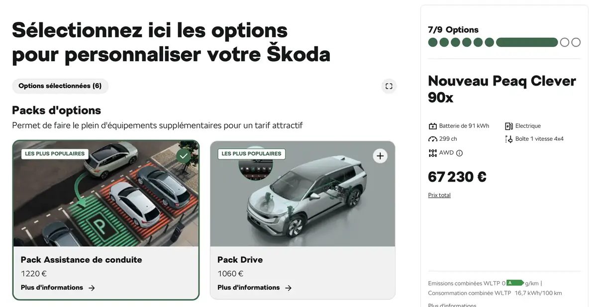 Skoda Peaq&nbsp;: &agrave; bord du SUV 7 places &eacute;lectrique le plus cher de la marque&nbsp;!