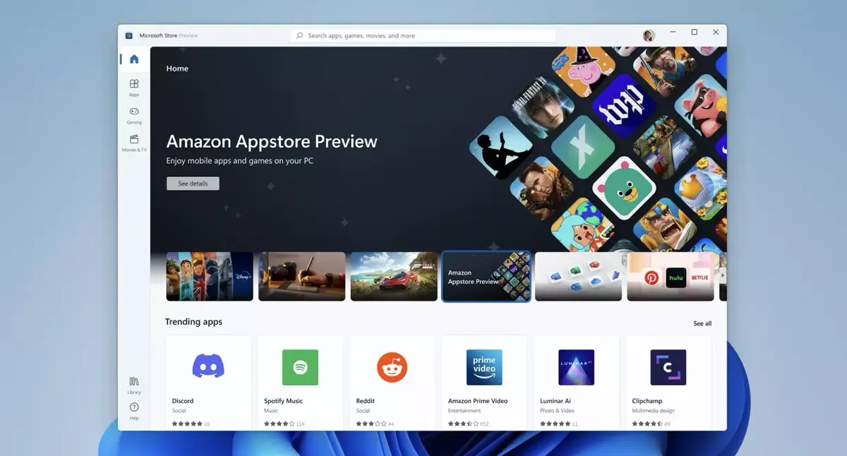 Windows 11 fin du support des Apps Android