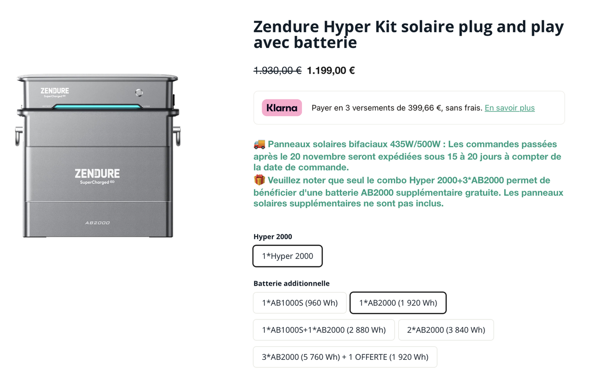 Test Zendure Hyper : le stockage solaire plug&play parfait ?