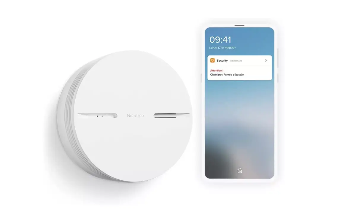 Jusqu'à -32% sur Netatmo : caméra extérieure/sirène à 227€ (-92€), détecteur de fumée à 60€ (-29€)