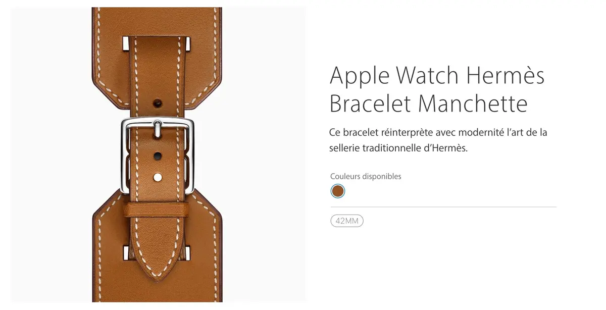 Apple Watch : les bracelets Hermès sont en vente !