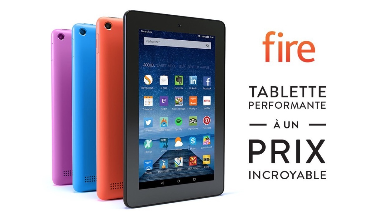 Amazon brade la Kindle Paperwhite et présente de nouvelles "Fire" colorées