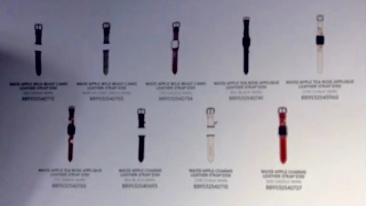 Nouveaux détails sur les futurs bracelets Coach pour l'Apple Watch