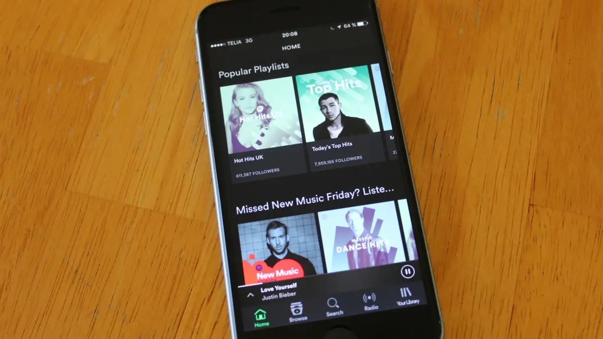 Spotify abandonne son menu hamburger sur iOS