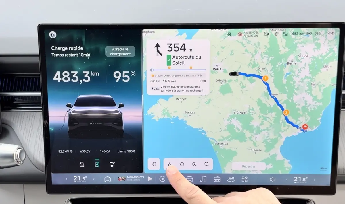 Test des &eacute;crans du XPeng G6 2026&nbsp;: sentinelle, XCombo... &agrave; la hauteur de Tesla&nbsp;!
