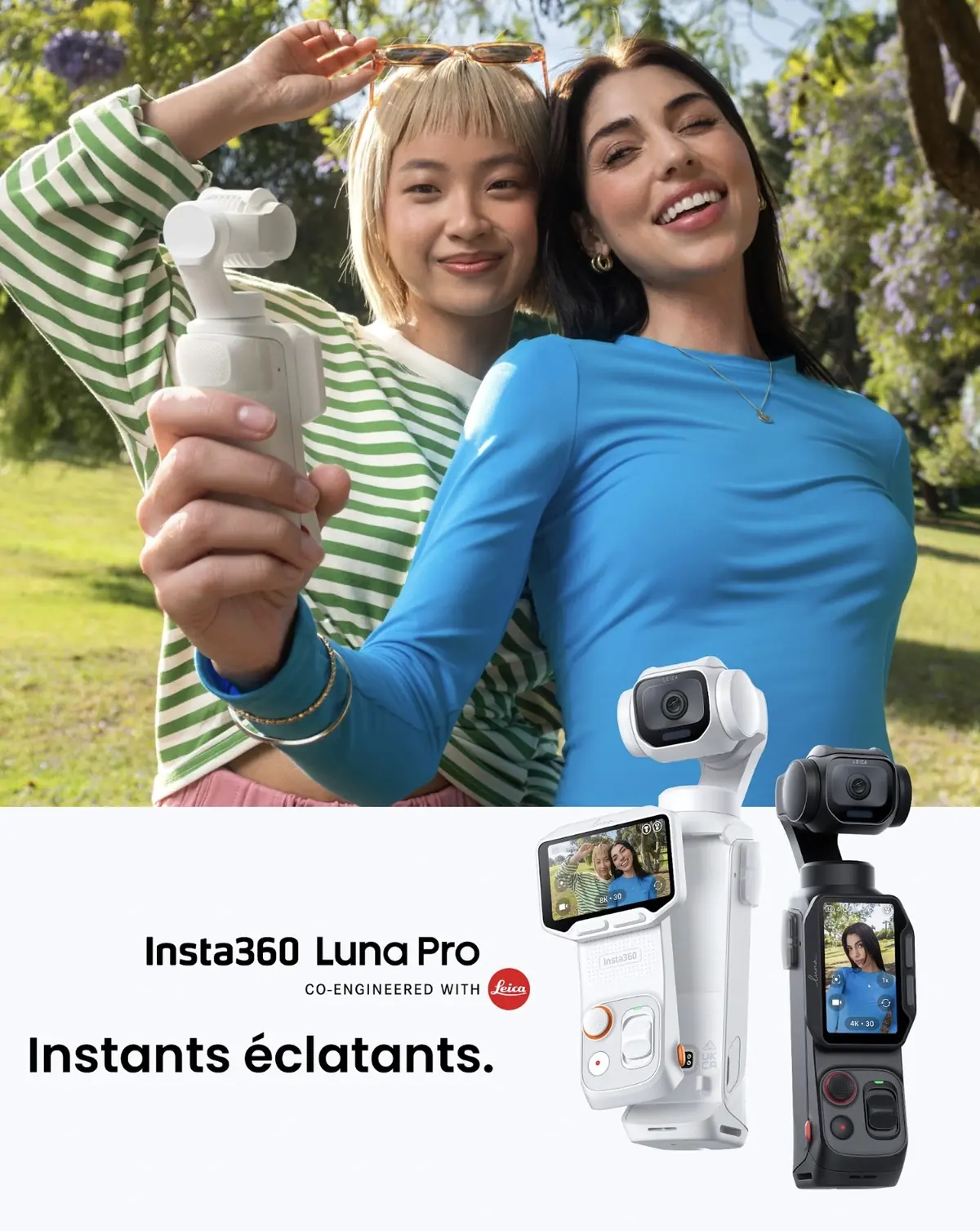 Insta360 Luna Pro&nbsp;: une cam&eacute;ra de poche 8K avec Leica &agrave; 529 euros