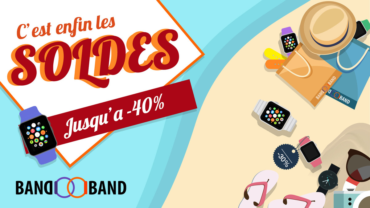 Apple Watch : des bracelets soldés jusqu'à -40% chez Band-Band