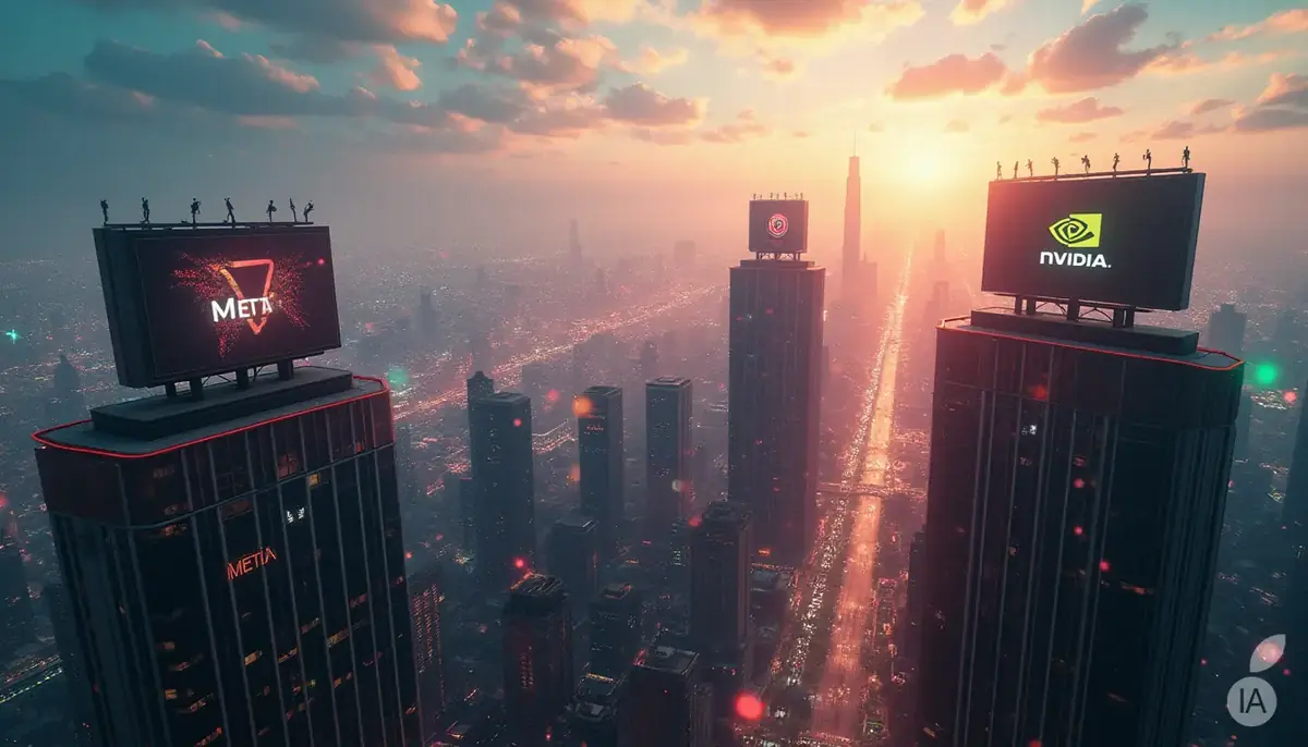 Meta s&eacute;curise des millions de puces Nvidia pour sa strat&eacute;gie IA