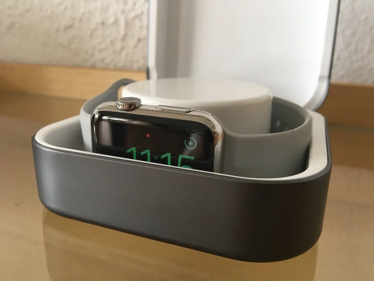 Test de l'écrin de recharge Amber pour Apple Watch