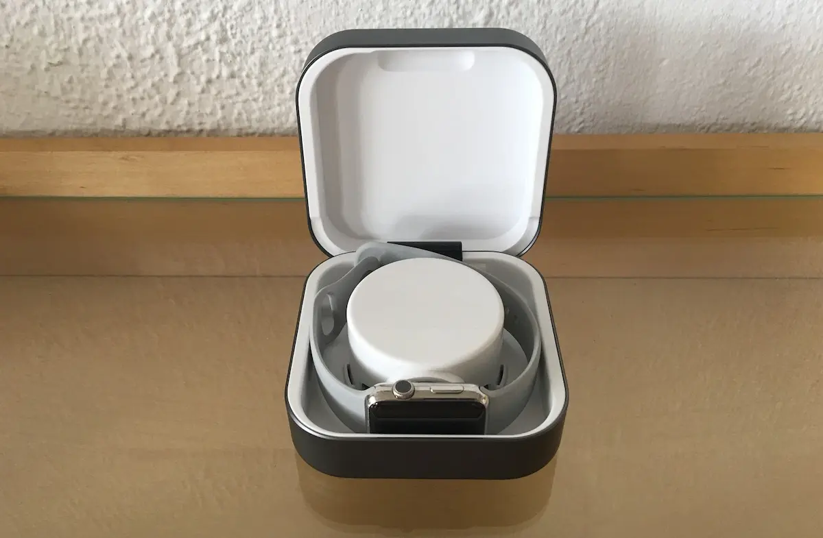 Test de l'écrin de recharge Amber pour Apple Watch