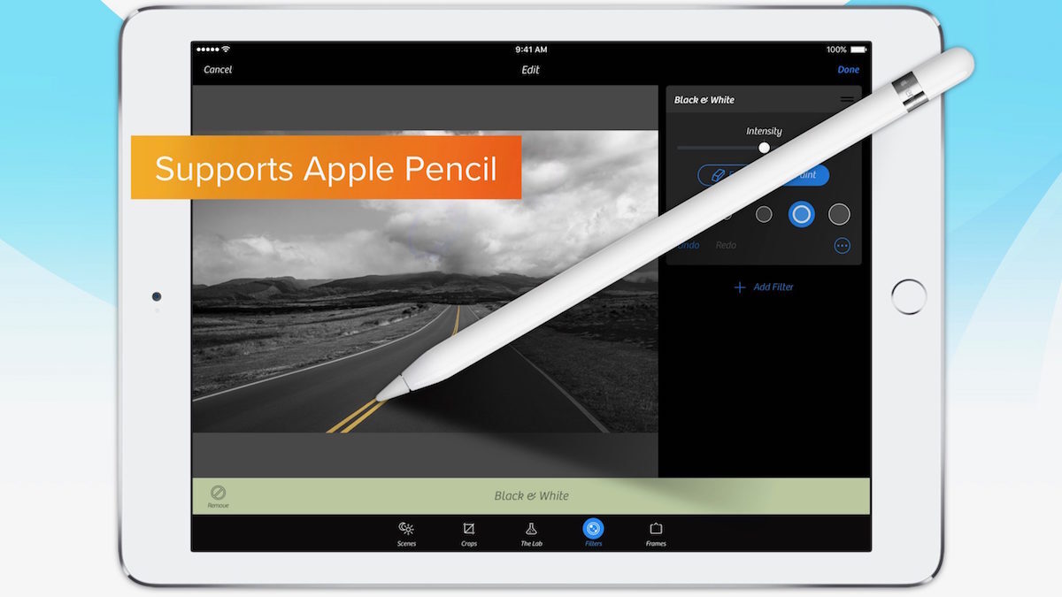 Camera+ prend en charge l'Apple Pencil et le multi-fenêtrage sur iPad