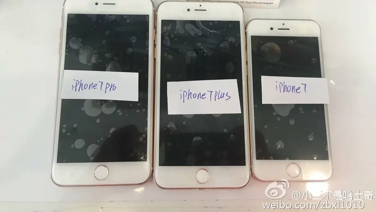 iPhone 7 : une photo des trois nouveaux modèles ? [MàJ : recto-verso !]