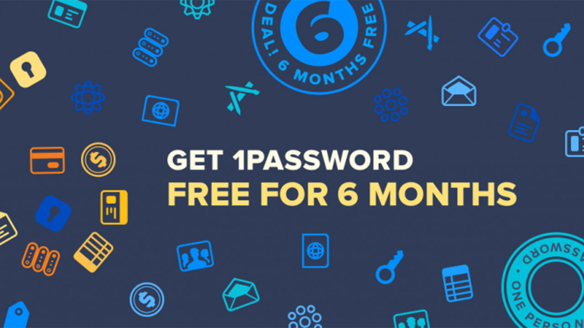 1Password propose son abonnement aux particuliers (avec 6 mois d'essai gratuit)