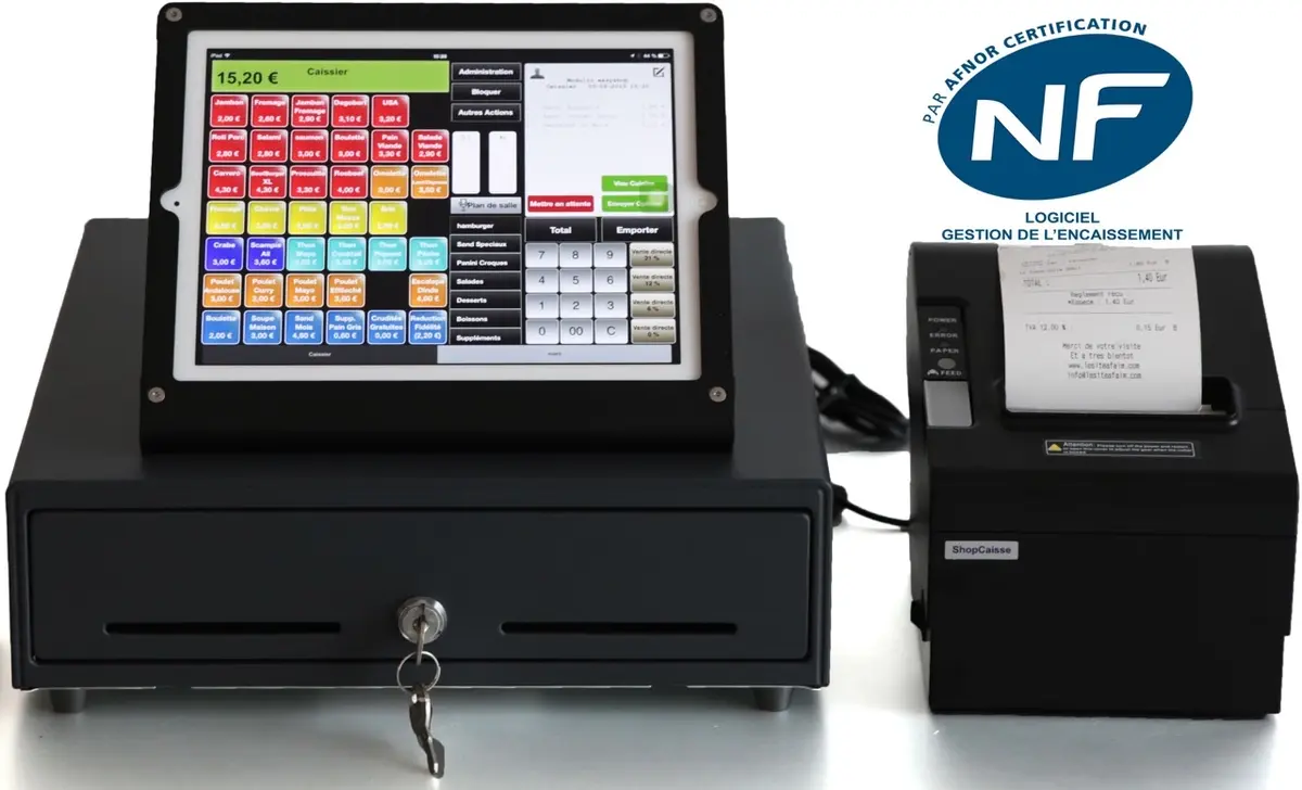 ShopCaisse, une caisse enregistreuse pour iPad certifiée NF525