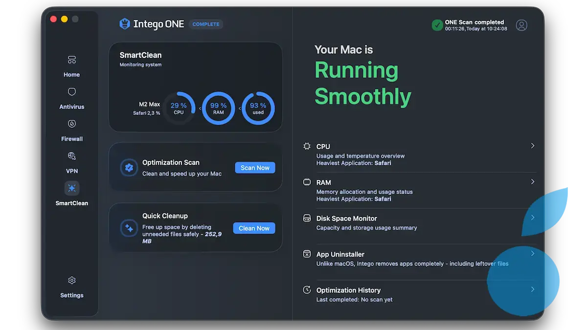 SmartClean Intego ONE