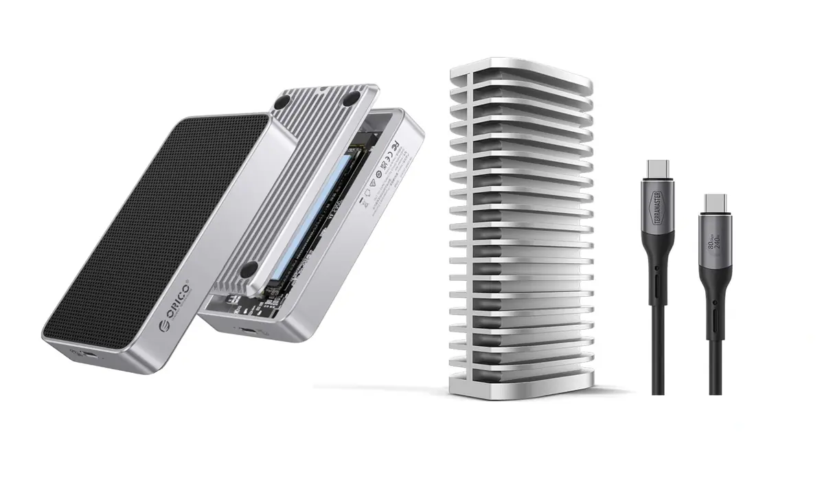Boitier SSD Thunderbolt 5 promo pas cher Mac