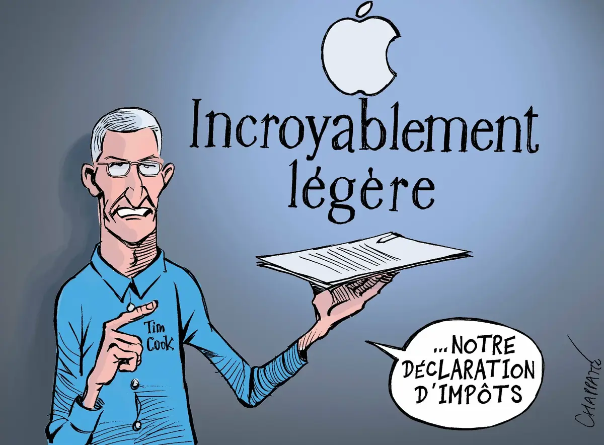 L'image du soir : le redressement fiscal d'Apple vu par le dessinateur suisse Chappatte