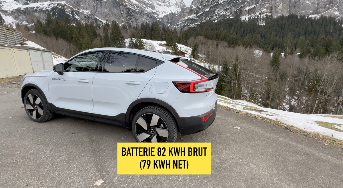 Essai Volvo C40 Recharge 2024 dans les Alpes suisses : enfin une autonomie correcte ?