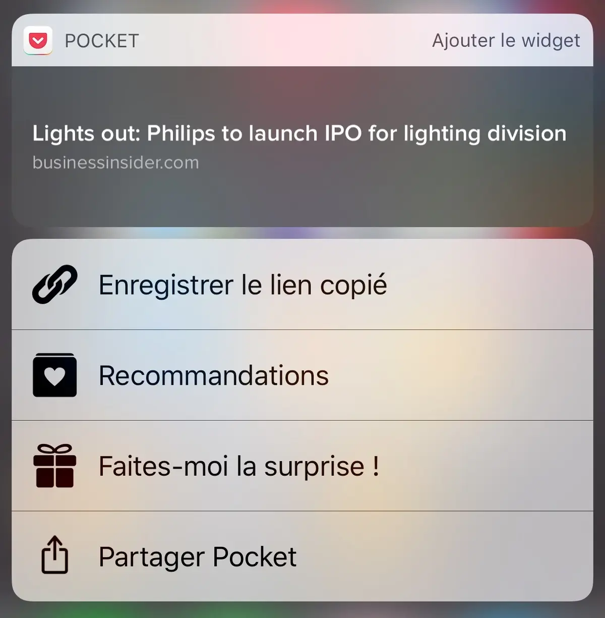 iOS 10 : Parcel enrichit ses notifications et Pocket gagne un widget