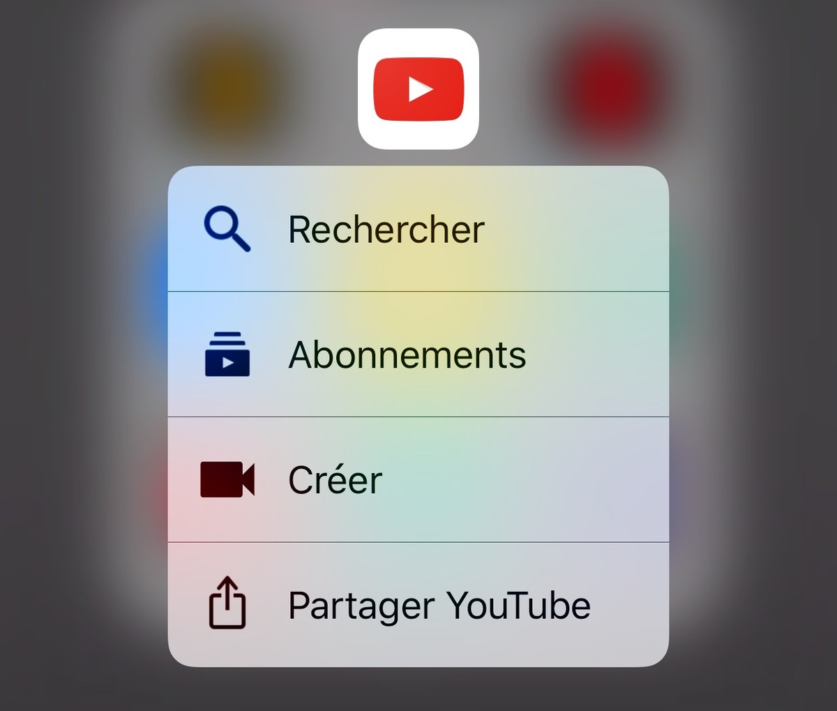 YouTube gagne (enfin) des raccourcis 3D Touch