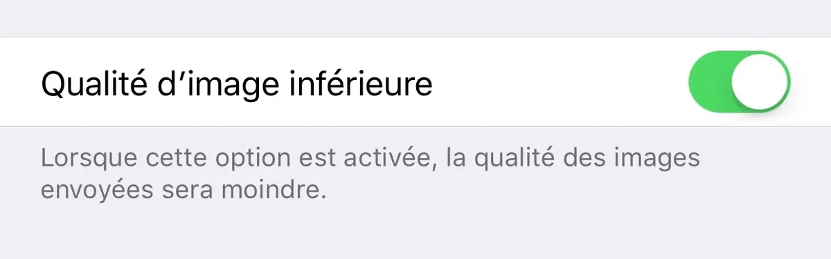 iOS 10 permet de réduire automatiquement le poids des images envoyées par iMessage