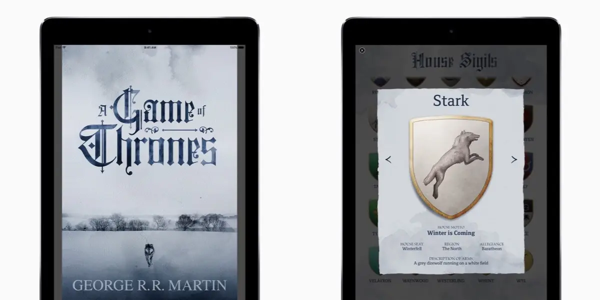 Une édition spéciale de Game of Thrones disponible en exclusivité dans l'iBooks Store