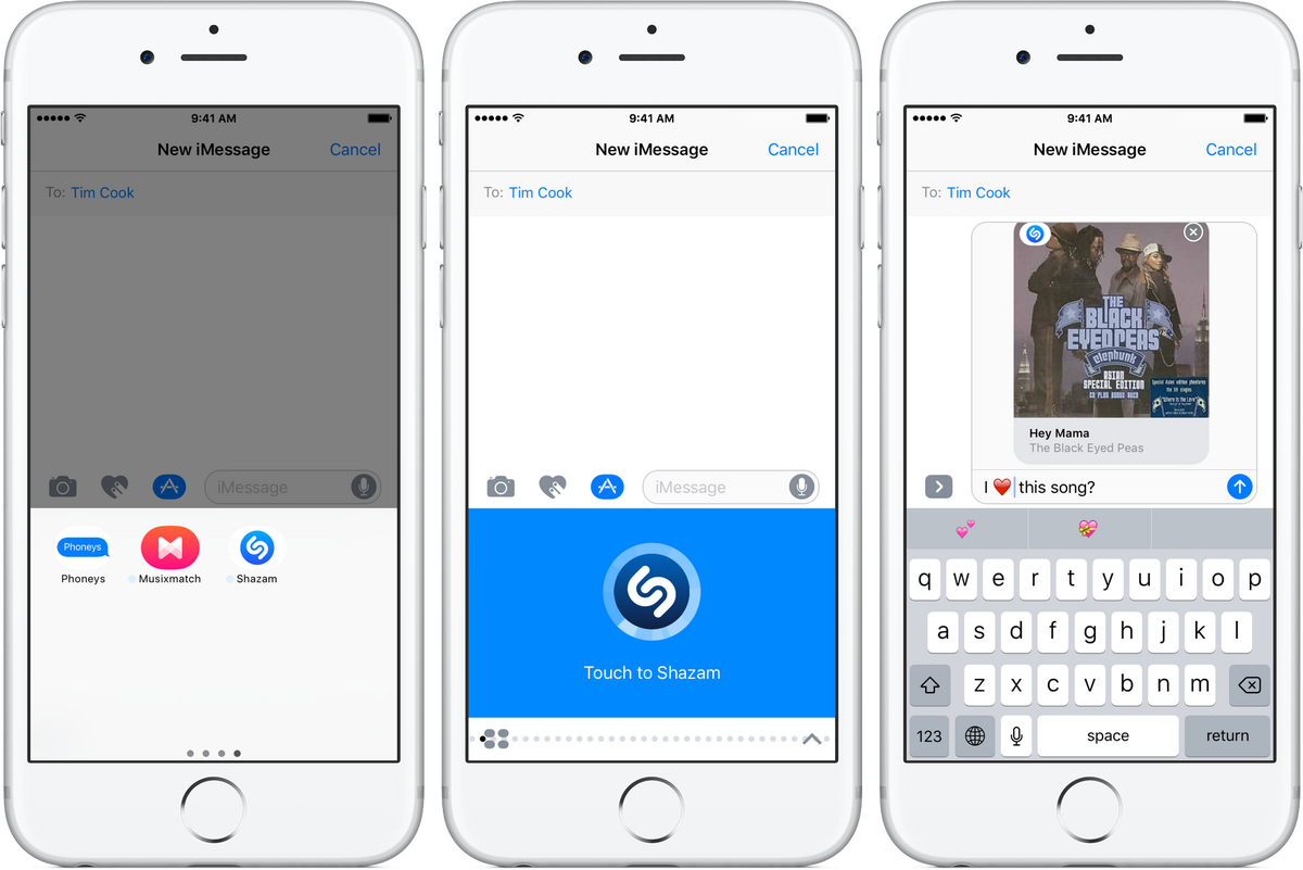 Shazam identifie les chansons directement depuis iMessage