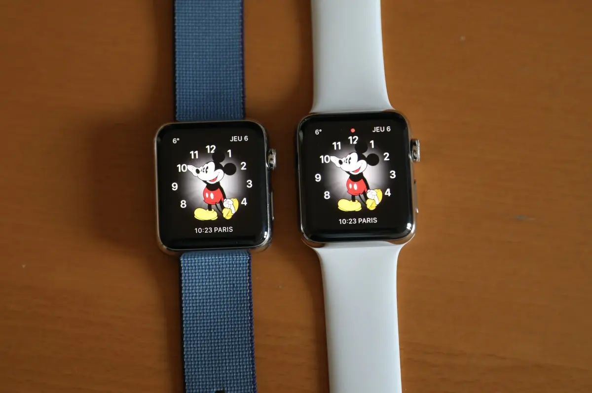 Apple Watch Series 2 vs Apple Watch 1 : qui est la plus lumineuse ? (comparatif)