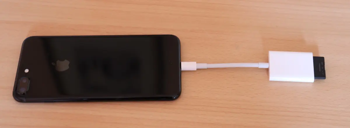 iPhone 7 : l'adaptateur Lightning/USB3/SD fonctionne en USB 3