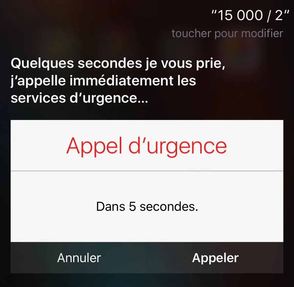 Insolite : Siri peut appeler les secours pour une simple division !