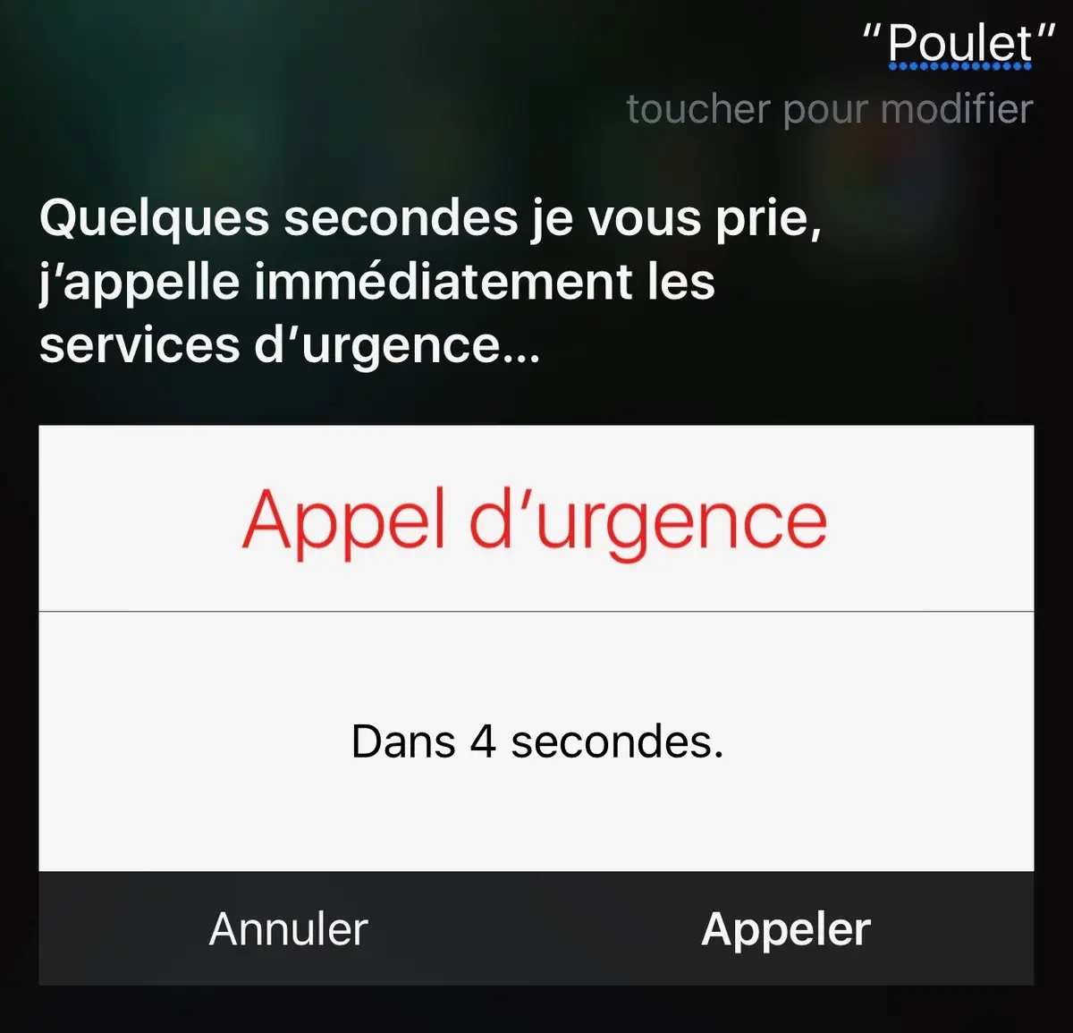 Insolite : Siri peut appeler les secours pour une simple division !