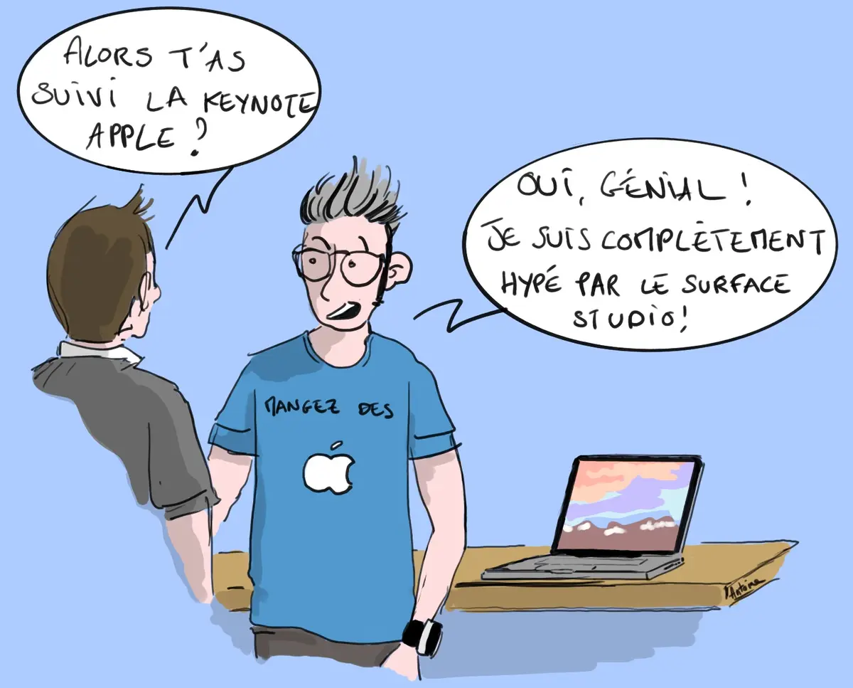 Le dessin d'Antoine après la keynote