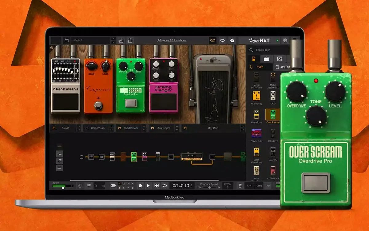 IK Multimedia offre OverScream, l'émulation de la pédale Tube Screamer d'Ibanez