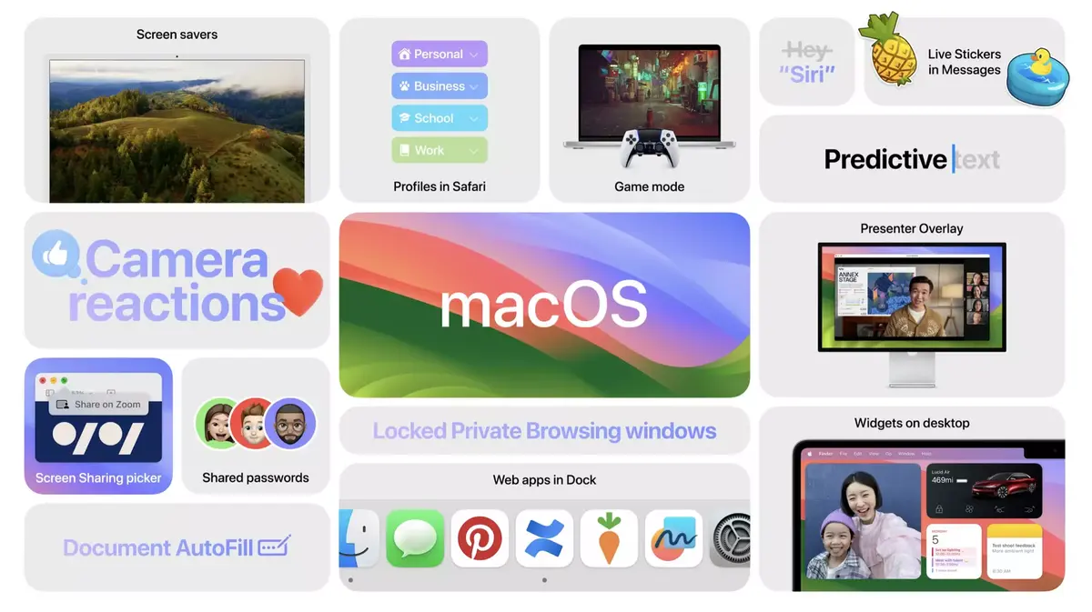 Apple présente macOS 14 Sonoma !
