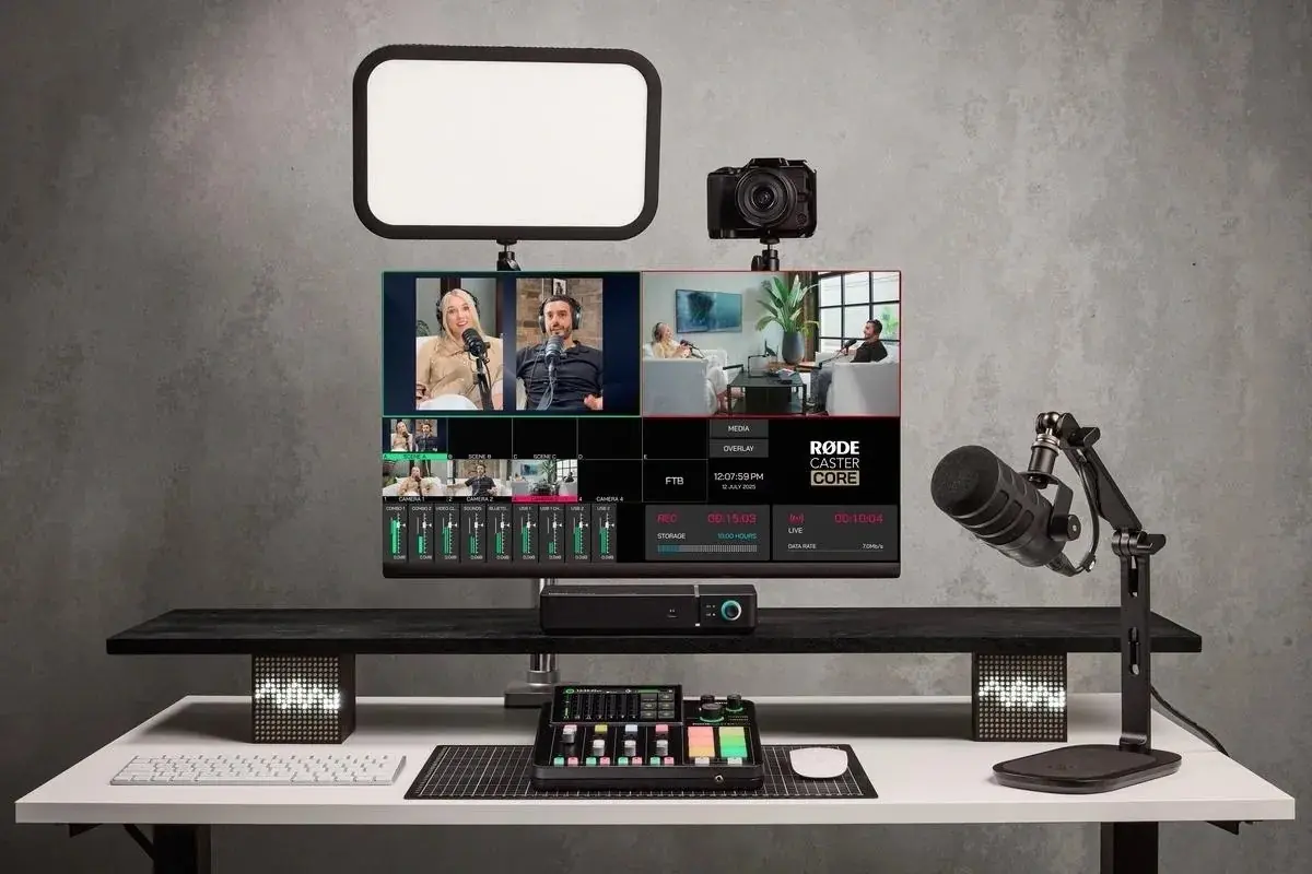 R&Oslash;DE lance le R&Oslash;DECaster Video Core, une console tout-en-un pour la production vid&eacute;o et audio