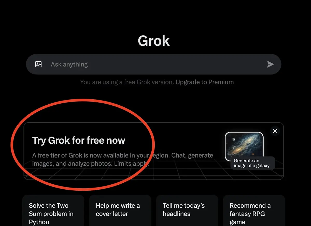 X : Grok gratuit pour tous ? C’est en cours !