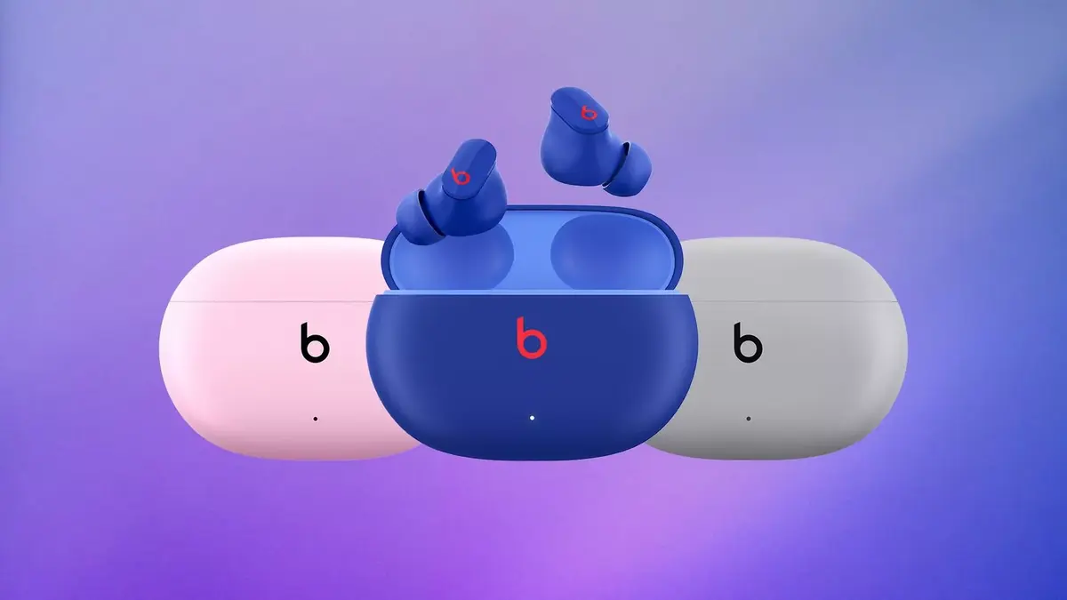 Les Beats Studio Buds rose, bleu et gris sont dispo sur l'Apple Store à 149,95 euros (livrés jeudi)