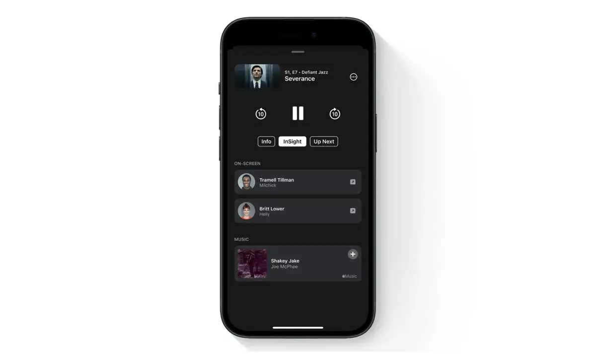 Les informations d'InSight arrivent pour les programmes Apple TV+ originaux