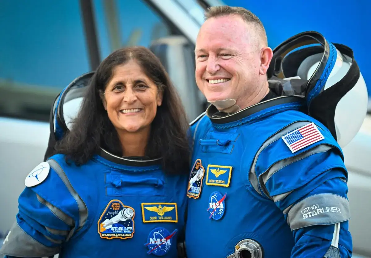 Butch Wilmore Sunita Williams ISS SpaceX