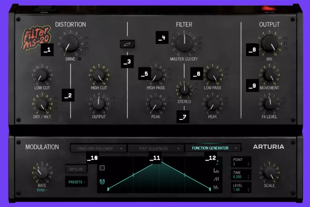 Le mythique filtre/distorsion MS-20 d'Arturia à 99€ est gratuit jusqu'au 2 janvier (foncez !)