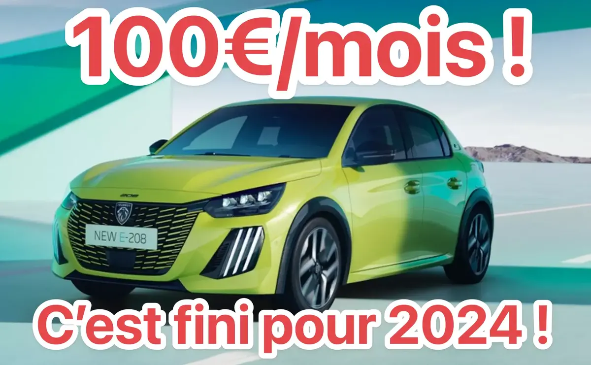 Leasing social véhicule électrique 100€/mois fini pour 2024