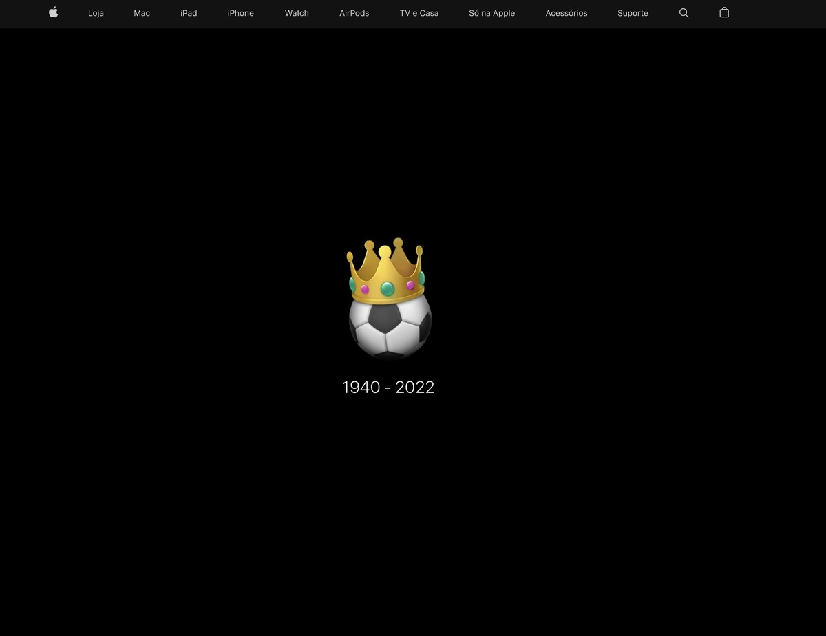 Apple rend hommage au roi Pelé !