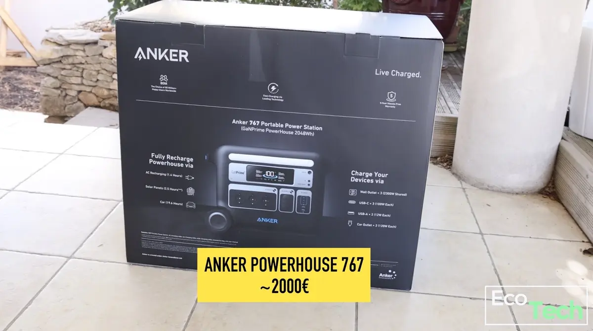 Test de la batterie Anker PowerHouse 767 et du panneau solaire Anker 531